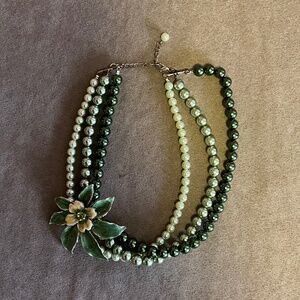 Green Flower Necklace